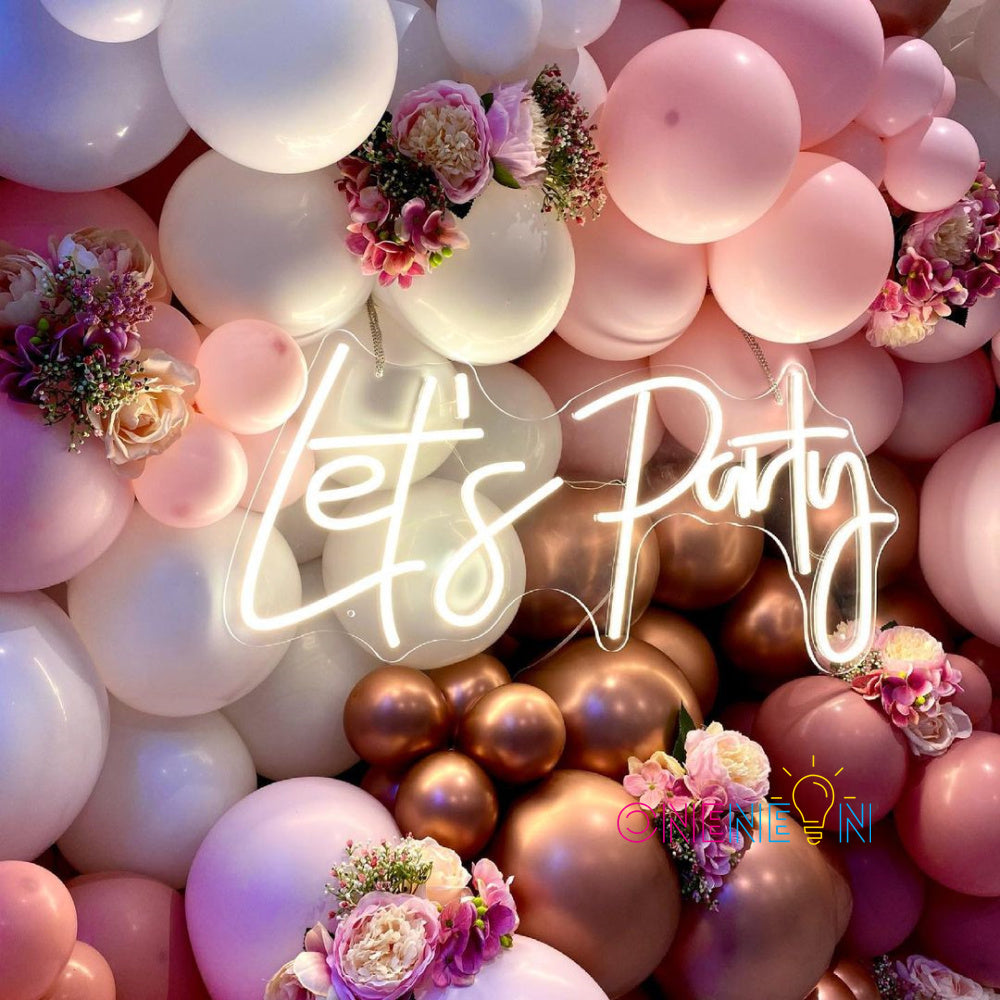 Let's Party Neon Sign