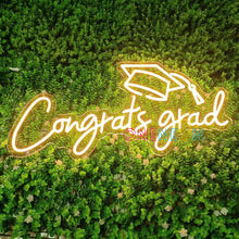 Load image into Gallery viewer, 2024 Graduation Gift Decorations Congrats Grad Neon Sign
