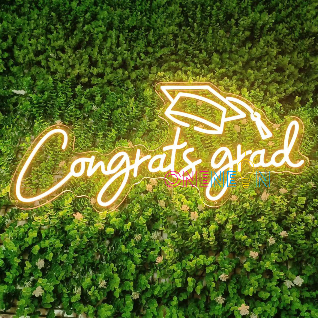 2024 Graduation Gift Decorations Congrats Grad Neon Sign