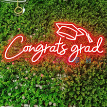 Load image into Gallery viewer, 2024 Graduation Gift Decorations Congrats Grad Neon Sign
