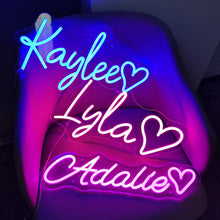 Load image into Gallery viewer, Neon Sign Custom, Personalized Family Name, Christmas Gift For Kids
