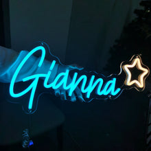 Load image into Gallery viewer, Neon Sign Custom, Personalized Family Name, Christmas Gift For Kids
