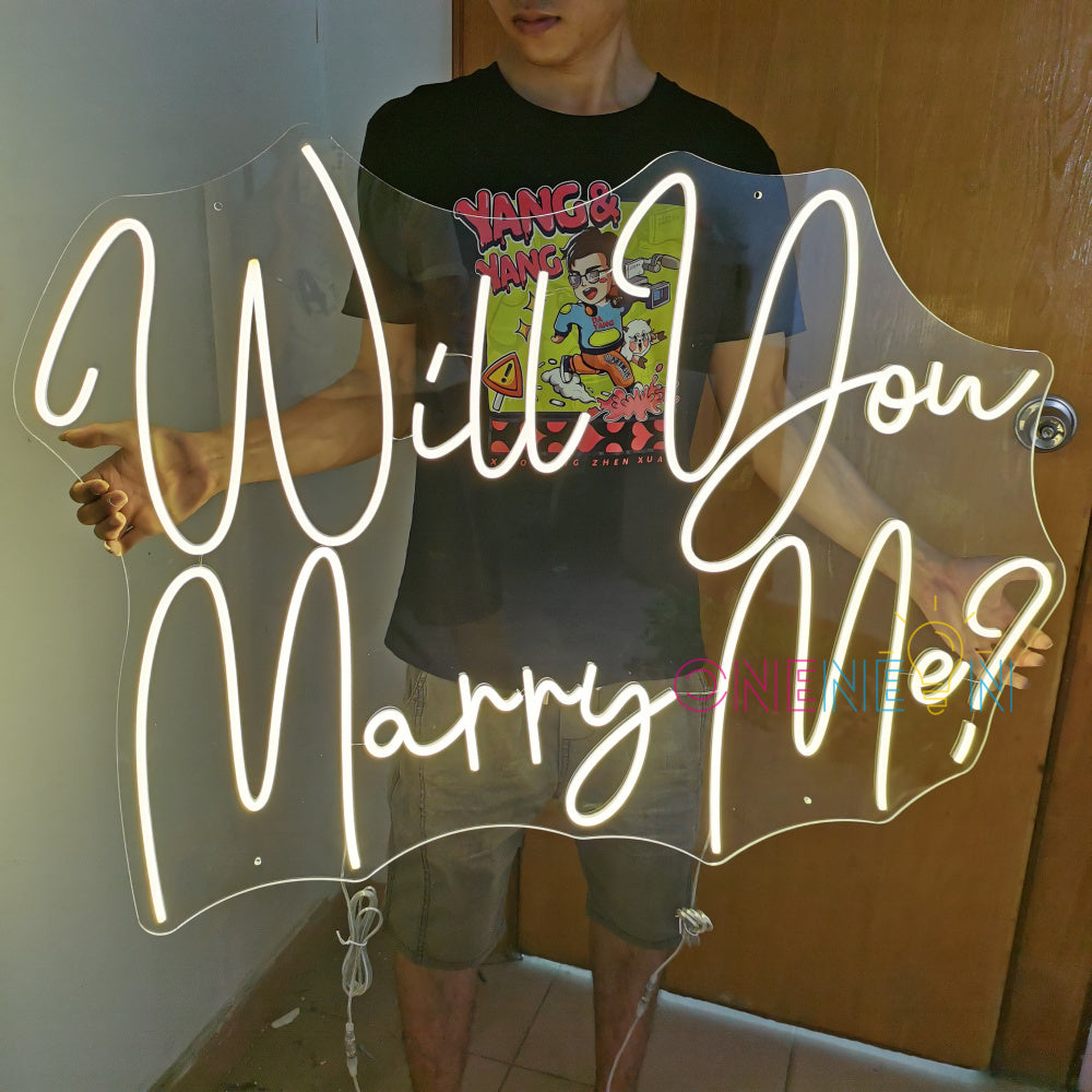 Will You Marry Me Neon Sign