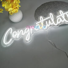 Load image into Gallery viewer, Congratulations Neon Sign
