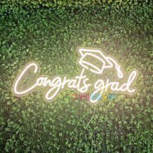 Load image into Gallery viewer, 2024 Graduation Gift Decorations Congrats Grad Neon Sign
