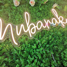 Load image into Gallery viewer, Mubarak Neon Sign
