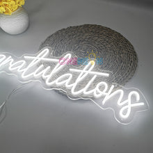 Load image into Gallery viewer, Congratulations Neon Sign
