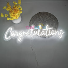 Load image into Gallery viewer, Congratulations Neon Sign
