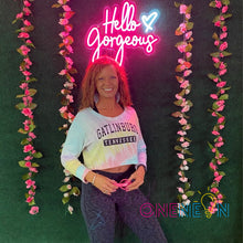 Load image into Gallery viewer, Hello Gorgeous Neon Sign
