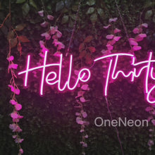 Load and play video in Gallery viewer, Hello Thirty Neon Sign
