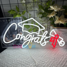 Load image into Gallery viewer, Graduation Decorations 2024 Neon Sign
