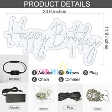 Load image into Gallery viewer, Happy Birthday Neon Sign（ 3 designs)
