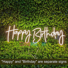 Load image into Gallery viewer, Happy Birthday Neon Sign（ 3 designs)
