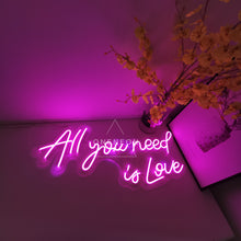 Load image into Gallery viewer, All You Need is Love Neon Sign
