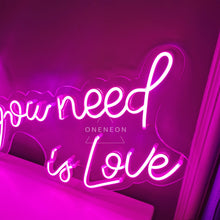 Load image into Gallery viewer, All You Need is Love Neon Sign
