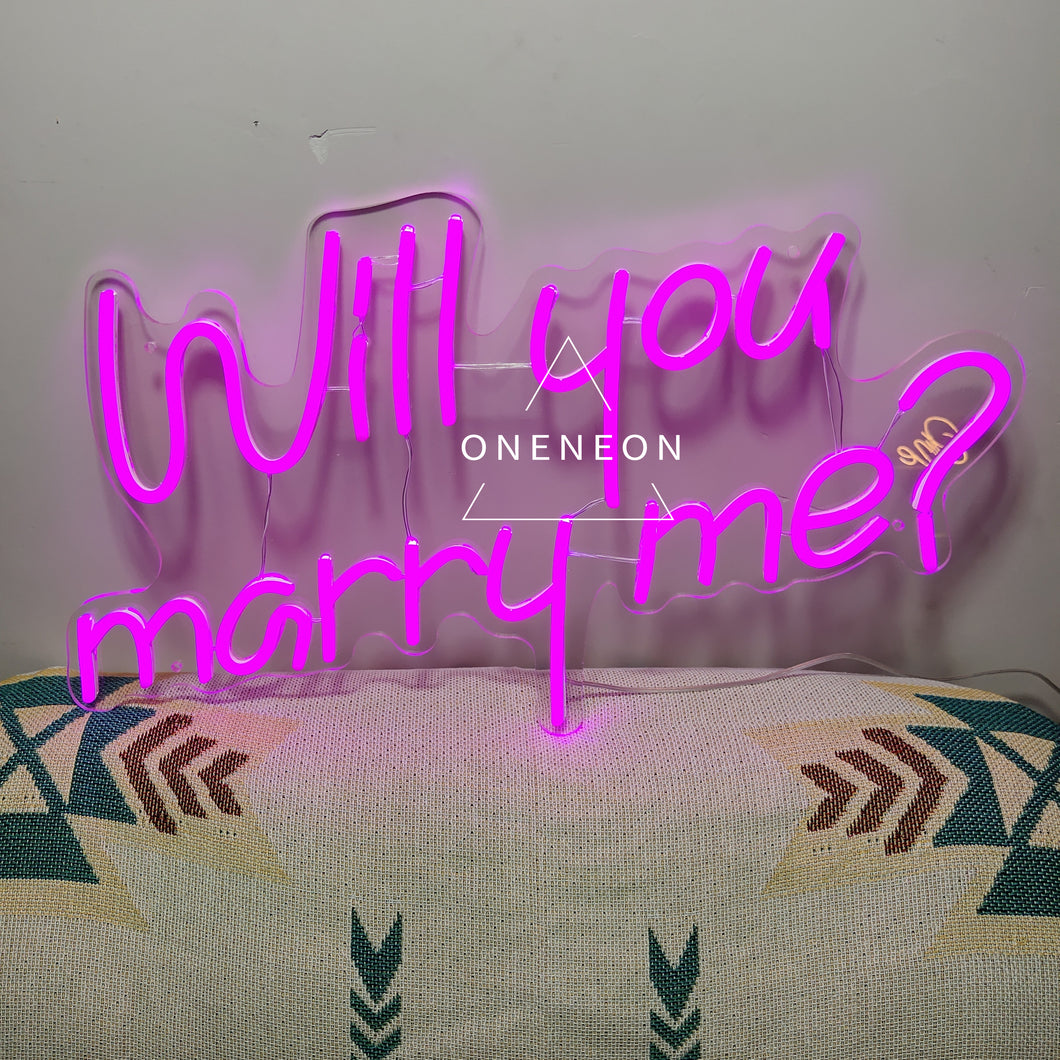 Will You Marry Me Neon Sign