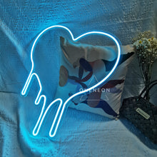 Load image into Gallery viewer, Dripping Heart Neon Sign
