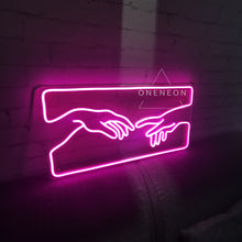 Load image into Gallery viewer, Hands of God Neon Sign
