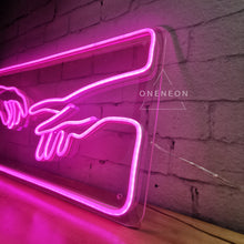 Load image into Gallery viewer, Hands of God Neon Sign
