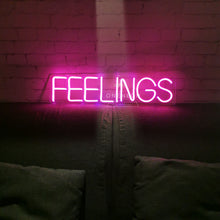 Load image into Gallery viewer, Feelings Neon Sign
