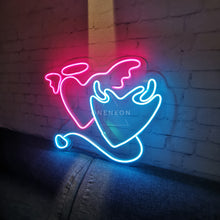 Load image into Gallery viewer, Angel &amp; Devil Neon Sign
