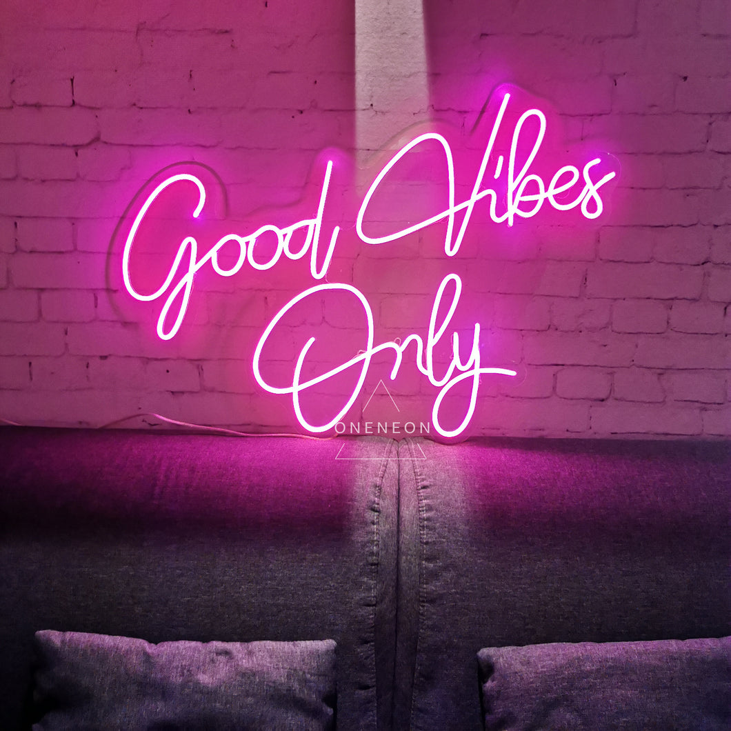 Good Vibes Only Neon Sign