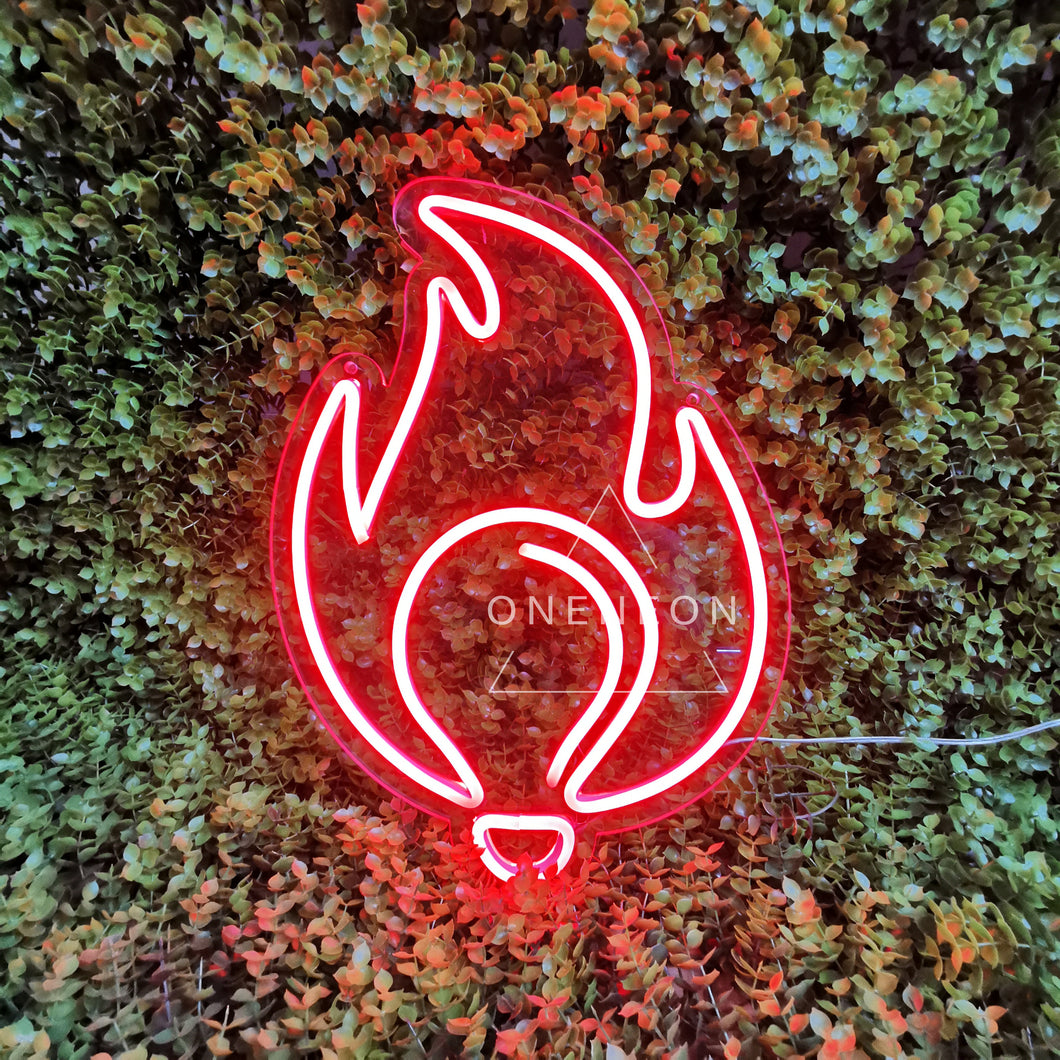 Fire Flame Neon Sign