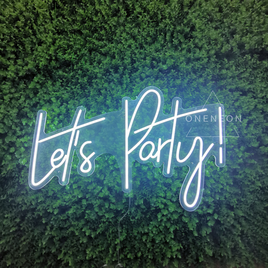 Let's Party Neon Sign