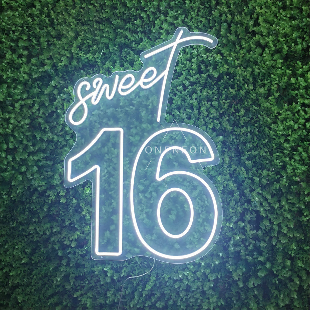 Sweet 16 Birthday Neon Sign